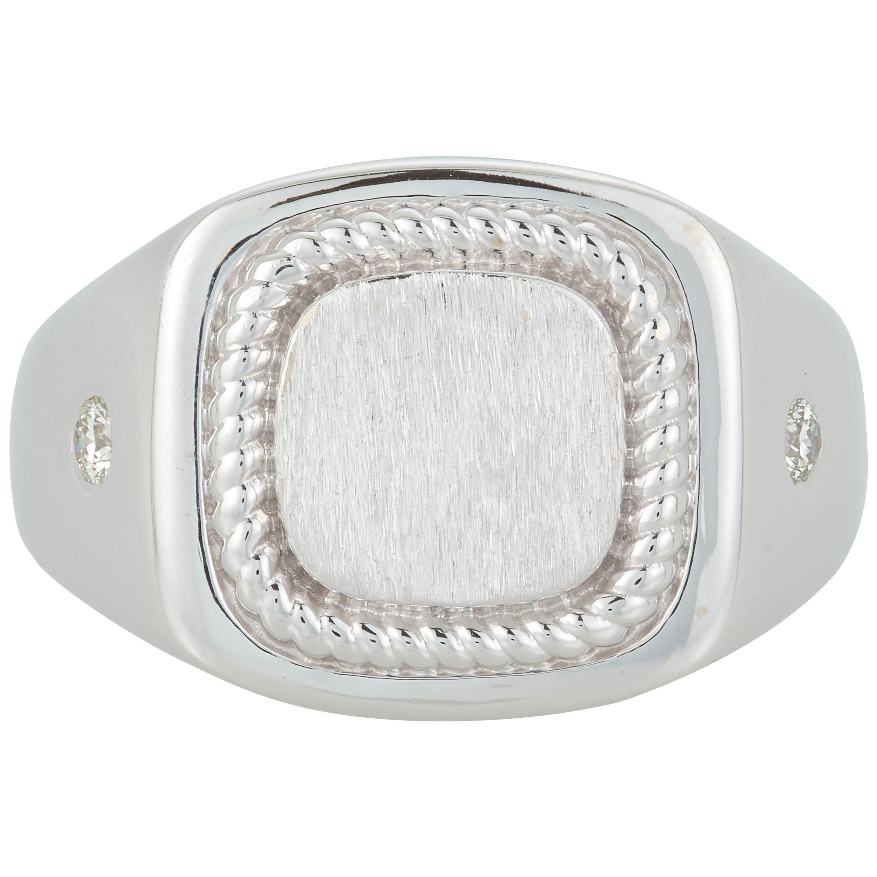 Blue Sapphire Diamond Men's Gents Unisex Band Ring 14k Two Tone Rose