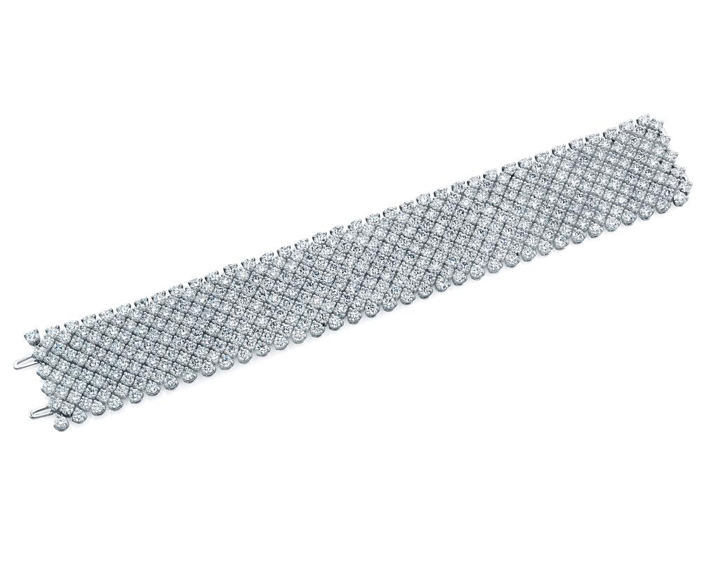 Armband aus Maschengeflecht (Rundschliff) im Angebot