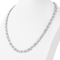 Diamond Mixed Cluster Necklace