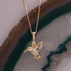 Collana in oro con diamante Mockingbird