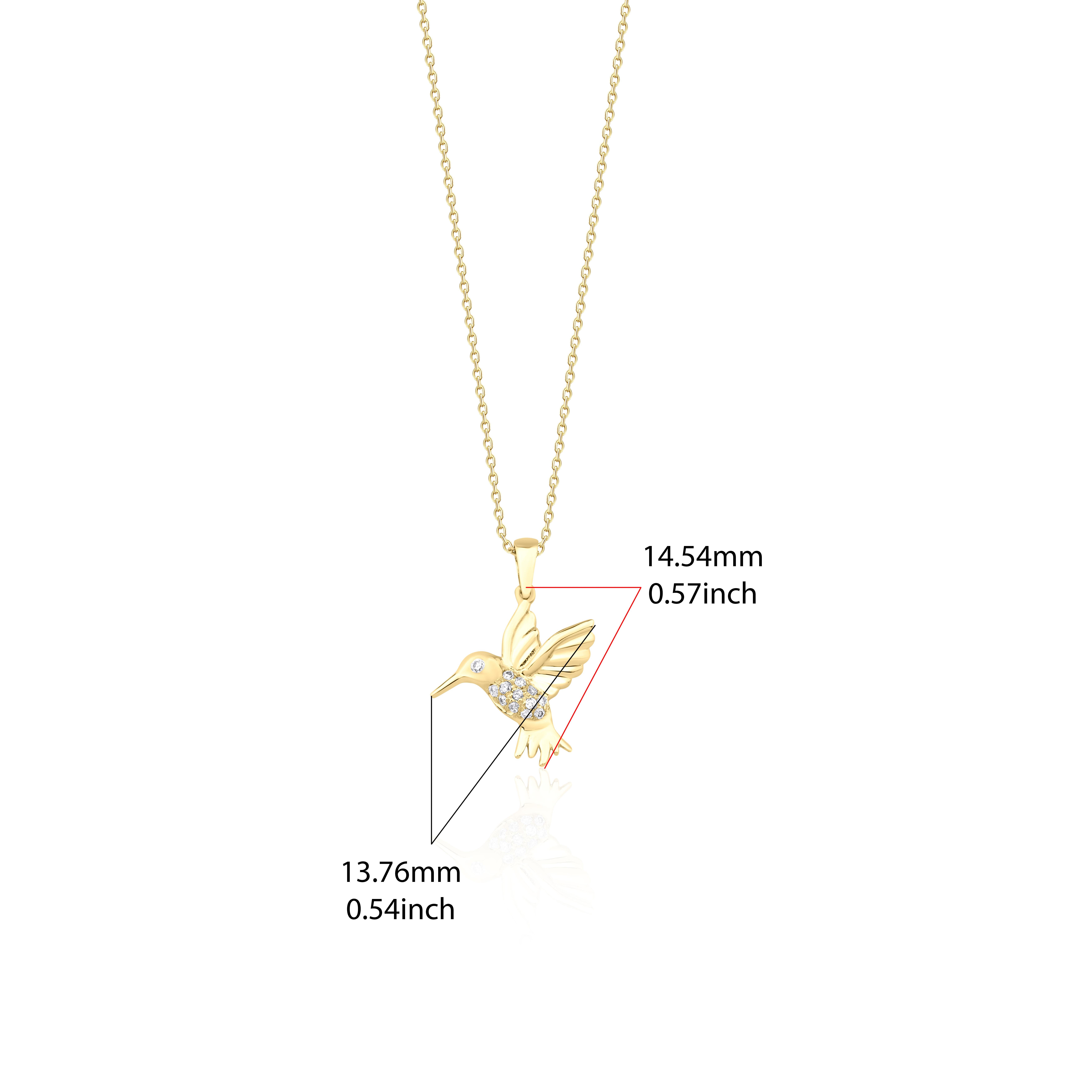 Collana in oro con diamante Mockingbird In condizioni Nuovo in vendita a Fatih, 34