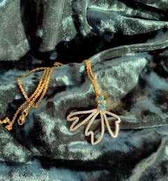 Diamond Moth Necklace