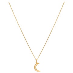 Diamond Moon Necklace