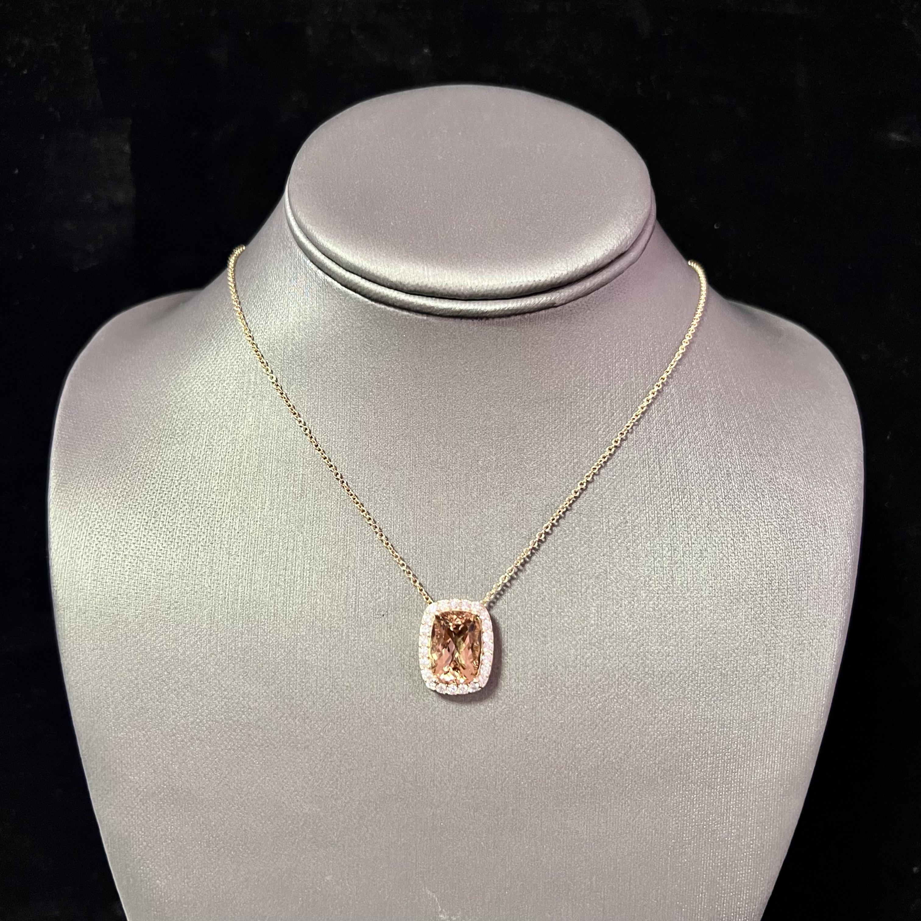 Natural Finely Faceted Quality Diamond Morganite Pendant Necklace 14k Gold 7.35 TCW Certified $5,950 213256

MADE IN ITALY!

This is a Unique Custom Made Glamorous Piece of Jewelry!

Nothing says, “I Love you” more than Diamonds and Pearls!

This