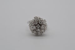 Diamond Moving Flower Ring 1.73 Carats Unworn