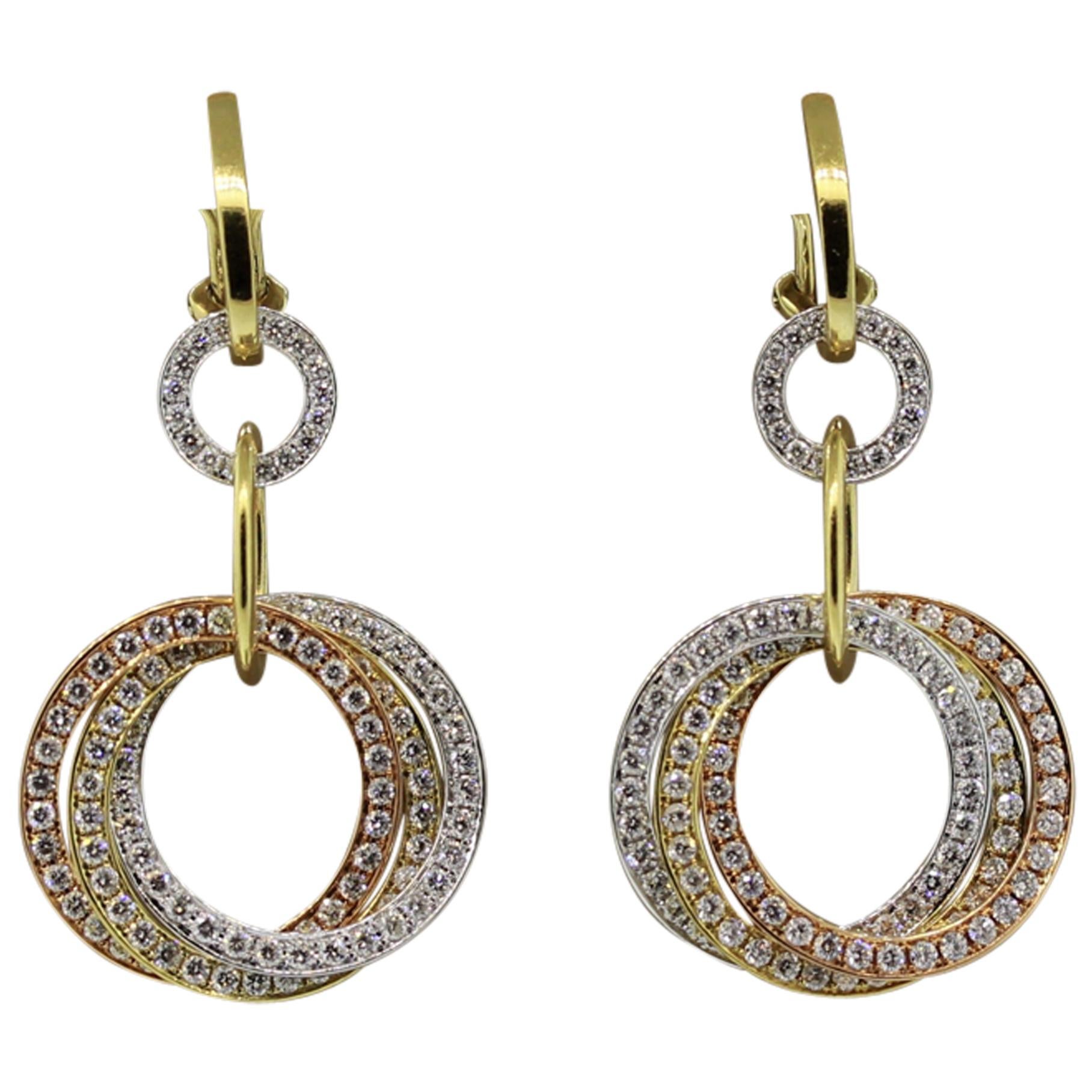 9k Gold Filled Filigree Ball Drop Dangle Earrings - Stardust Hoop Style For Women & Girls