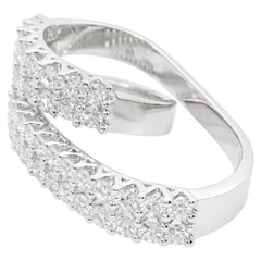 Diamond Multi-Row Wrap Ring