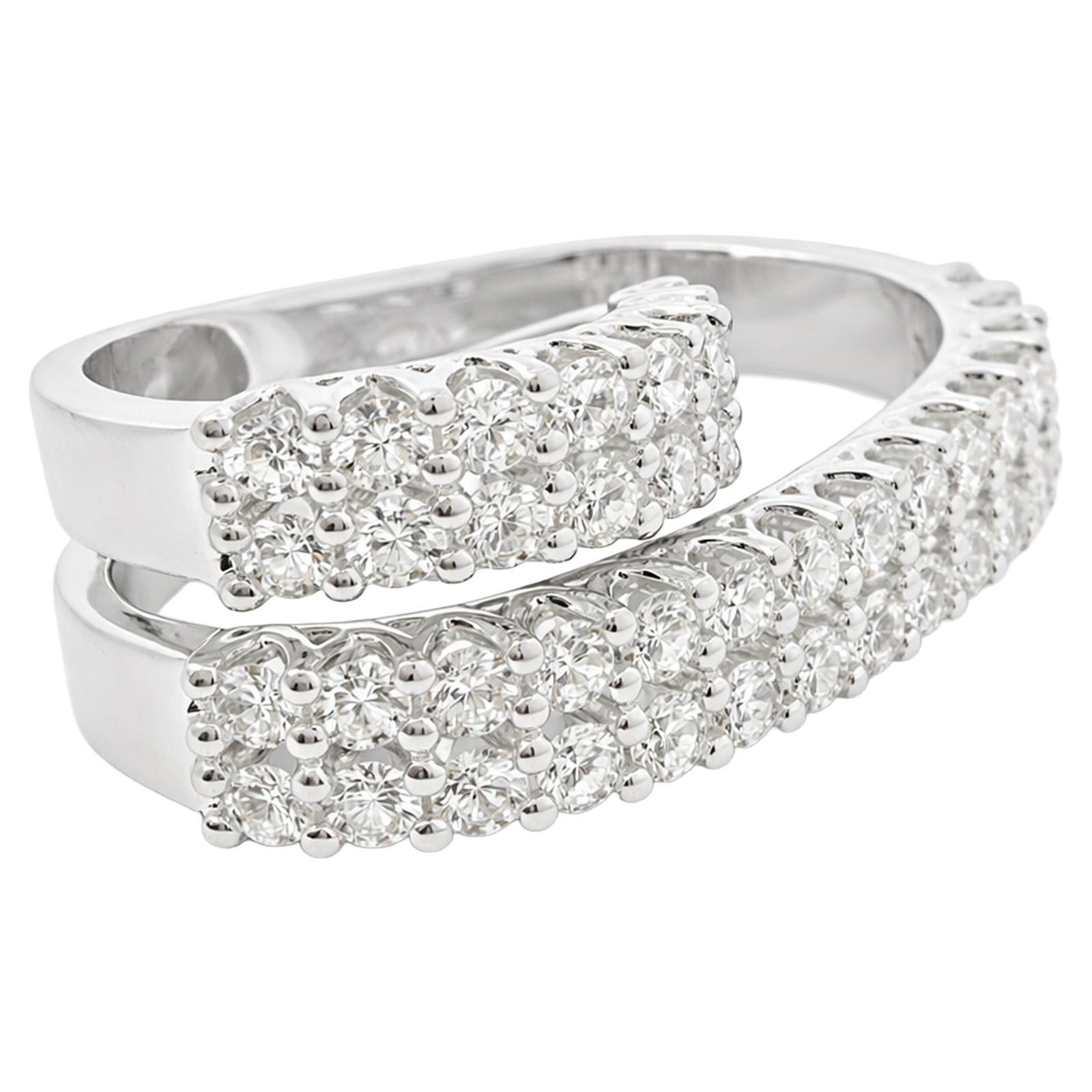 Diamond Multi-row Wrap Ring - image 3