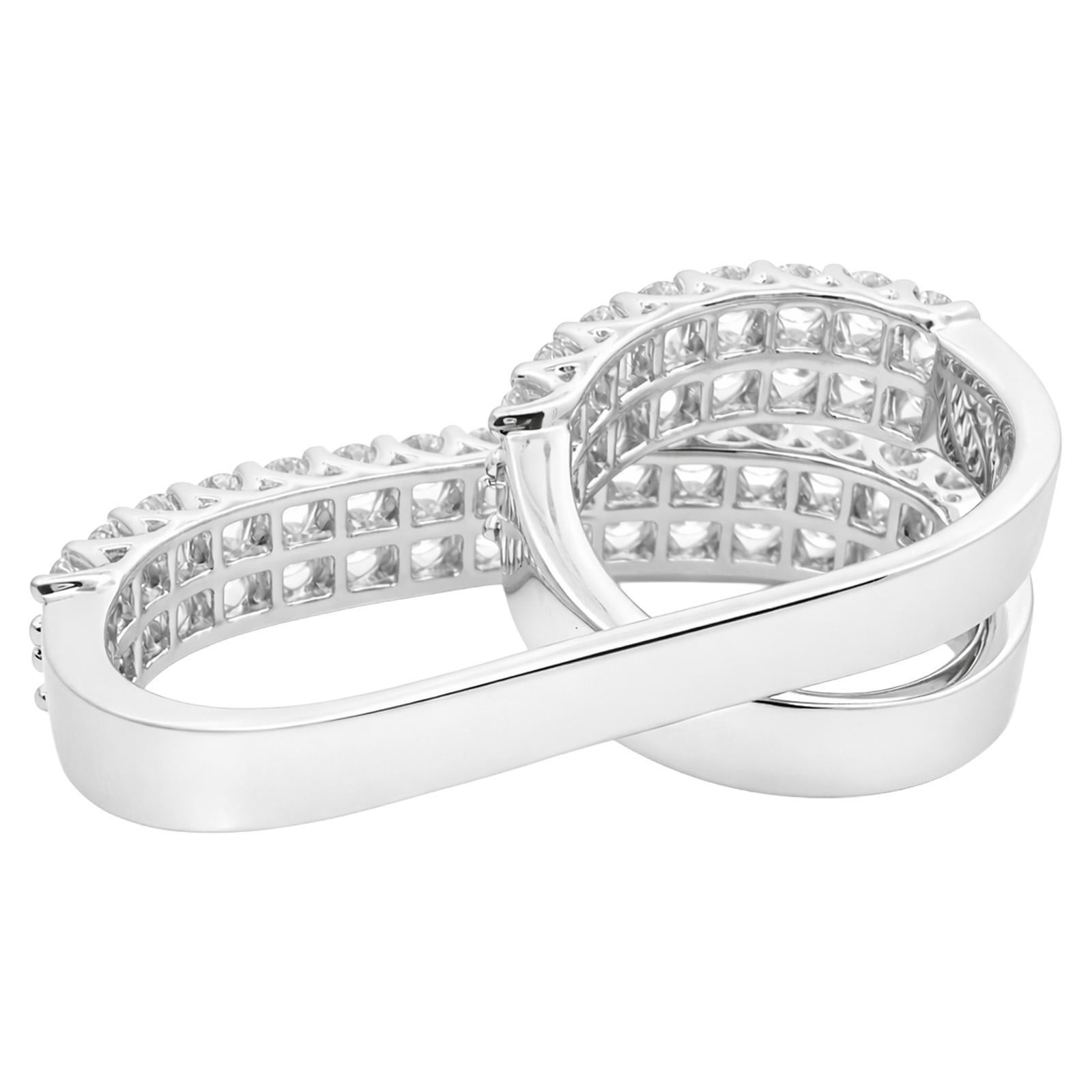 Diamond Multi-row Wrap Ring - image 4