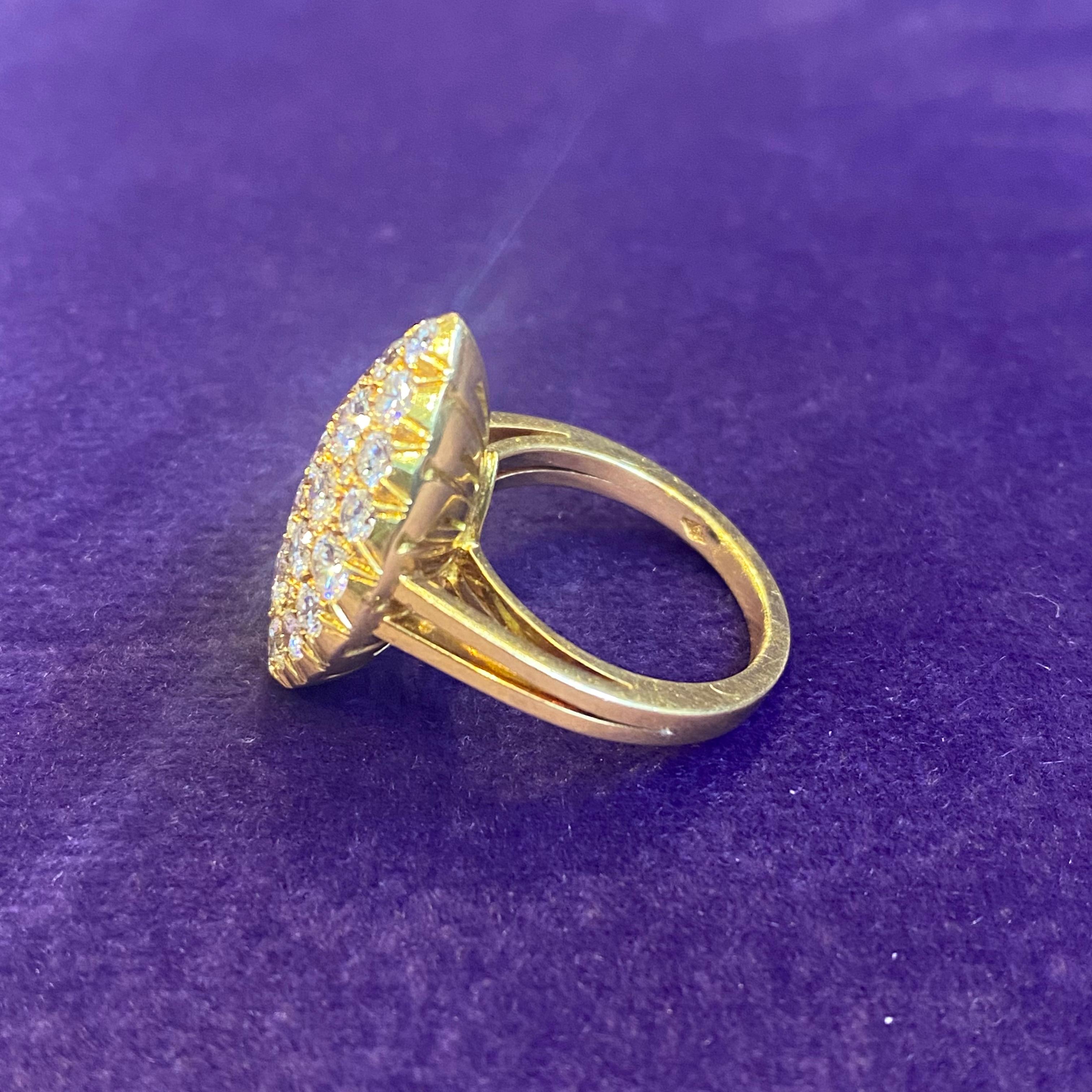 Women's Diamond Navette Ring For Sale