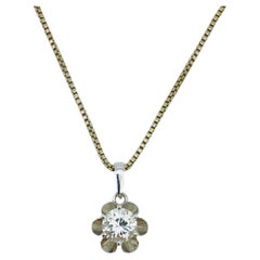 Diamond necklace 1.25ct in a brilliant cut 