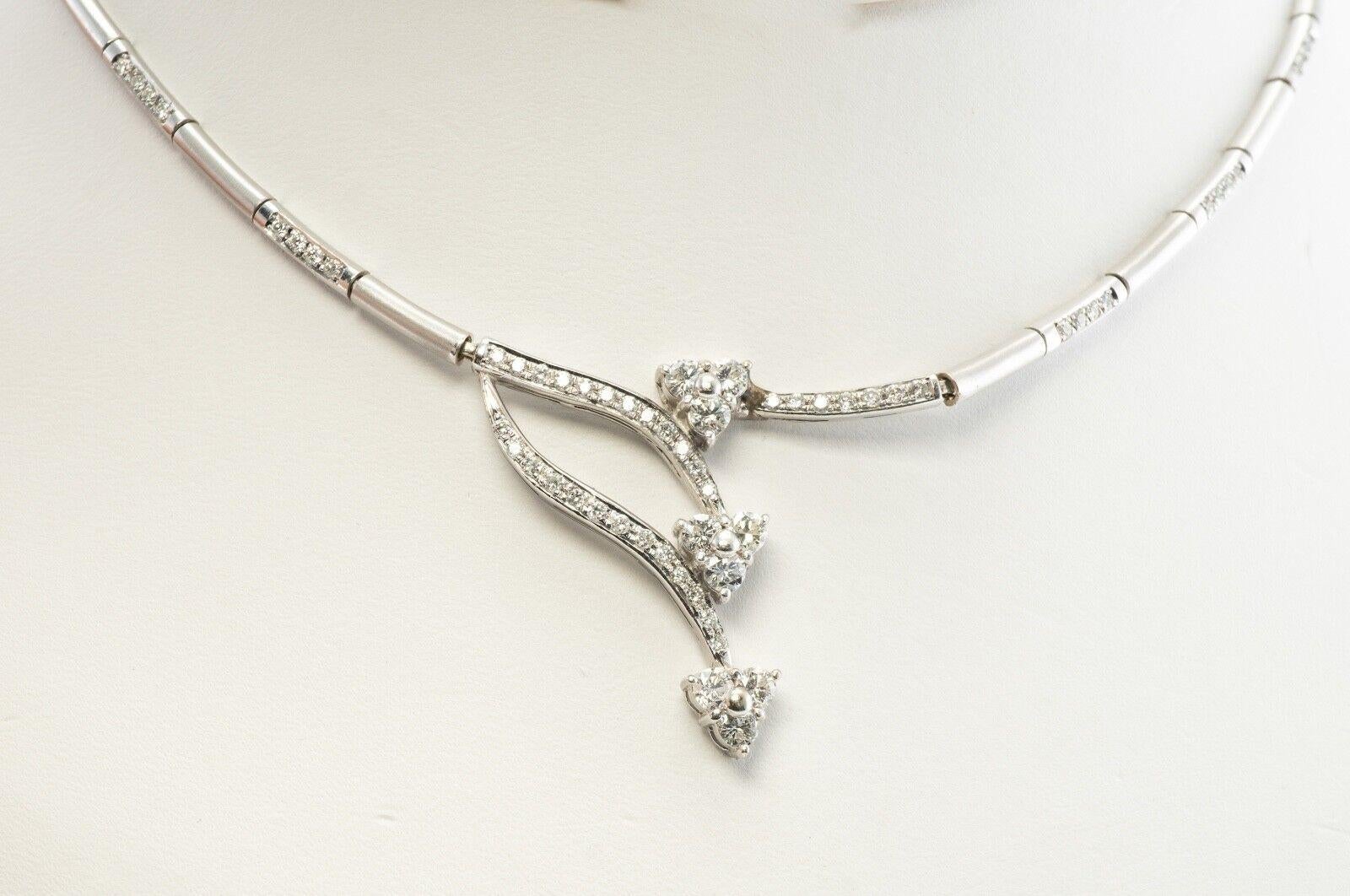 white gold diamond choker necklace