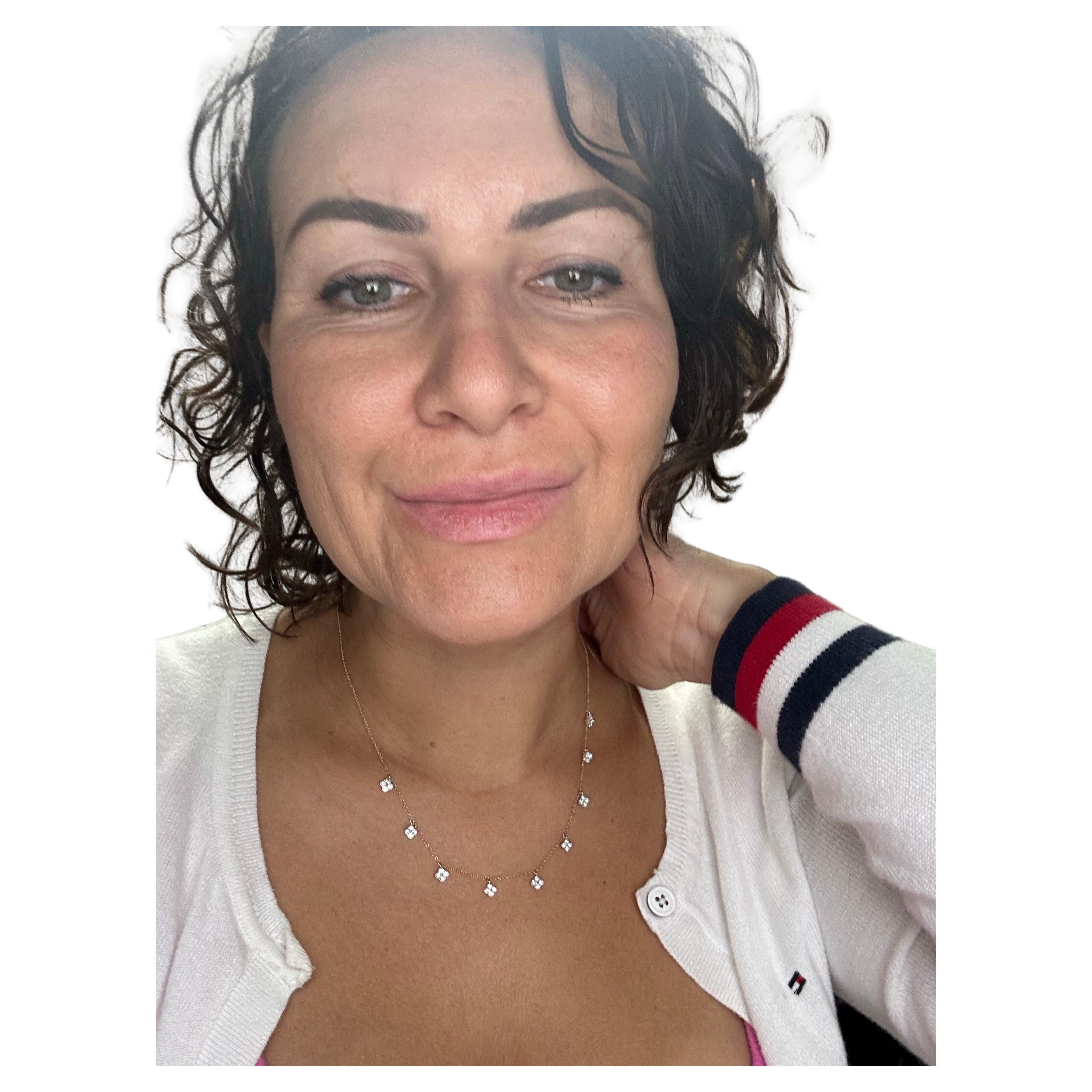 Stunning diamond necklace for good luck made with 4 clovers design, 0.66 carats of diamonds VS-SI clarity and F-G color on 18 inches chain. The necklace is 14KT gold.

WHAT YOU GET AT STAMPAR JEWELERS:
Stampar Jewelers, located in the heart of