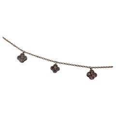 Collier de diamants en or 14KT collier à quatre astucieux