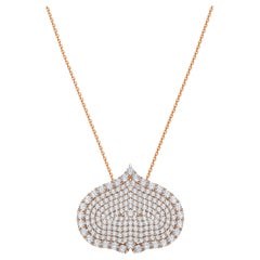 Diamond Necklace 18K Rose Gold Eye Adore Pendant