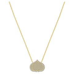 Diamond Necklace 18K Yellow Gold Eye Adore Pendant