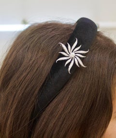 Halskette und Brosche aus Weißgold mit Diamanten, ca. 1930er Jahre