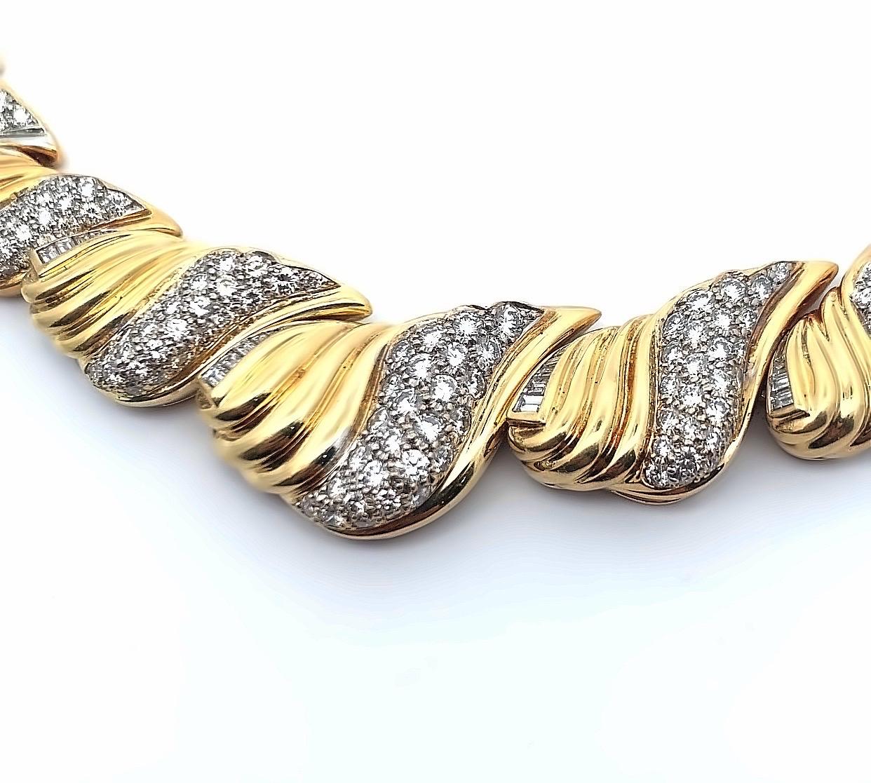 Diamant-Halskette von Elan Damen im Angebot