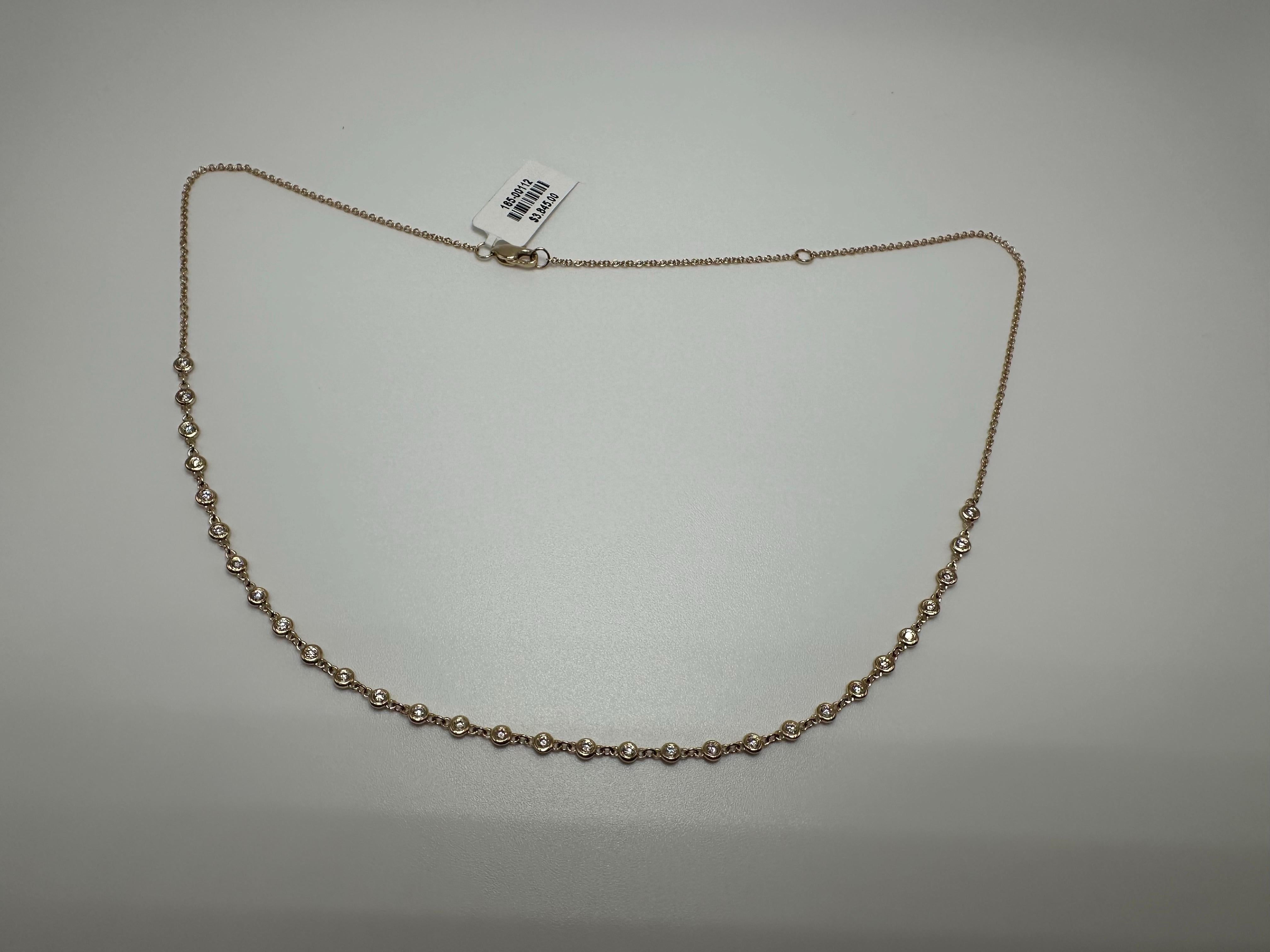 Such a pretty necklace, it goes with everything! Natural diamonds totaling 0.76 carats in 14KT gold. Necklace will come with beautiful packaging, certificate and fast shipping!

WHAT YOU GET AT STAMPAR JEWELERS:
Stampar Jewelers, located in the