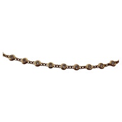 Diamond necklace diamonds by the yard necklace 14KT gold 0.76 carats