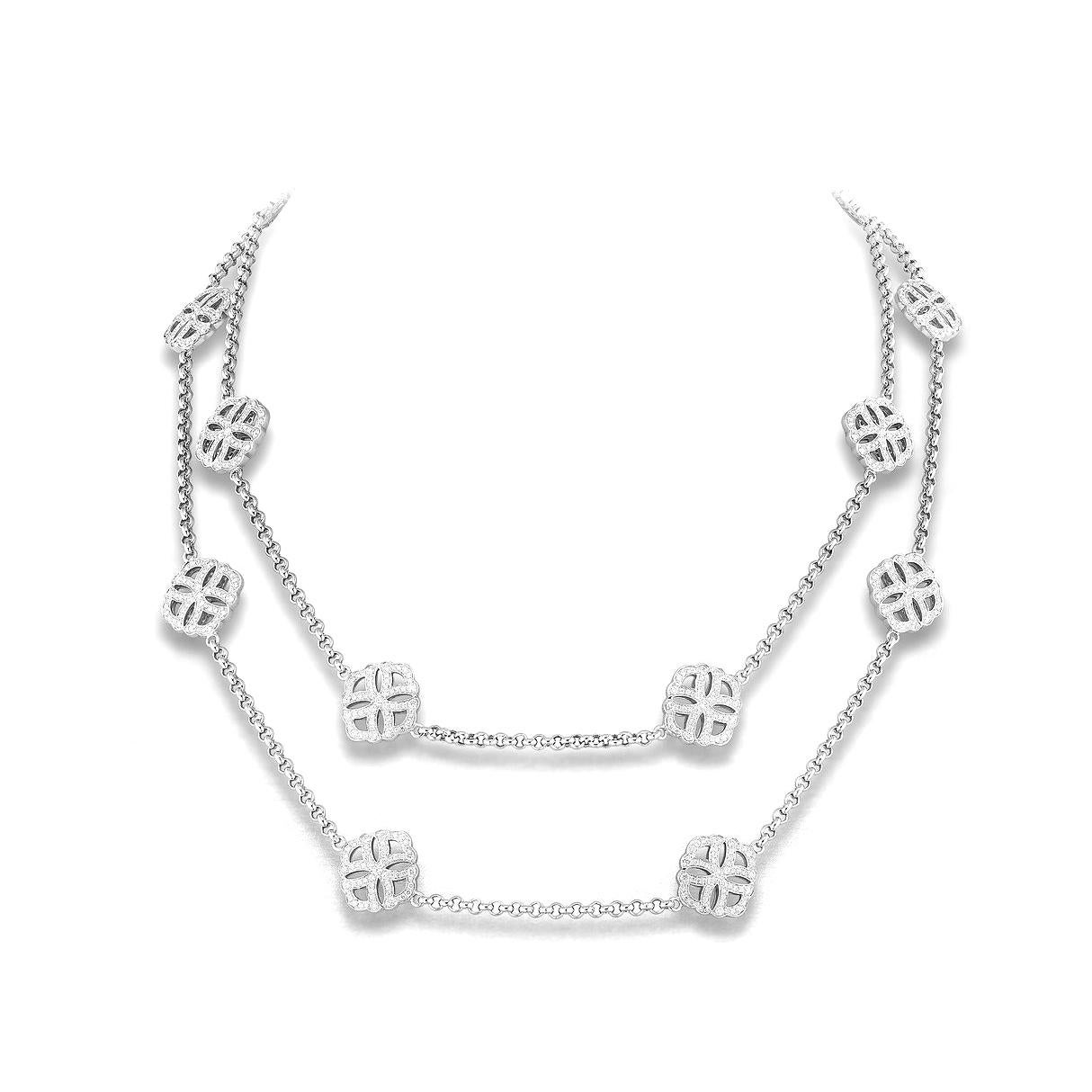 Contemporaneo Collana di diamanti in vendita