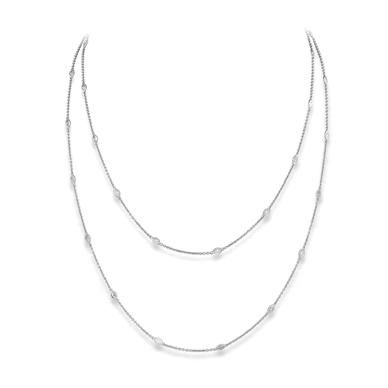 Contemporary Diamond Necklace For Sale