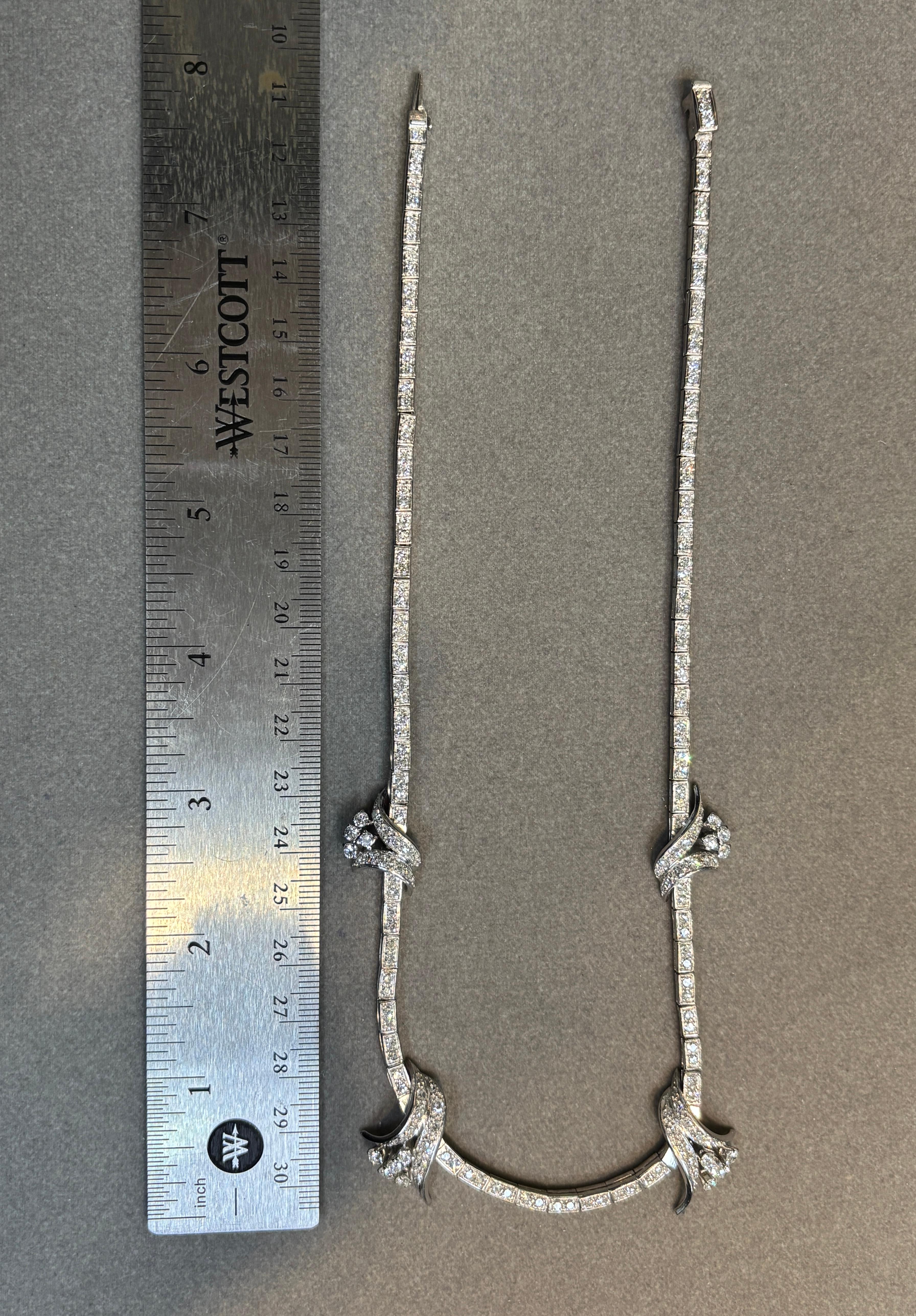 Diamond Necklace In Excellent Condition For Sale In New York, NY