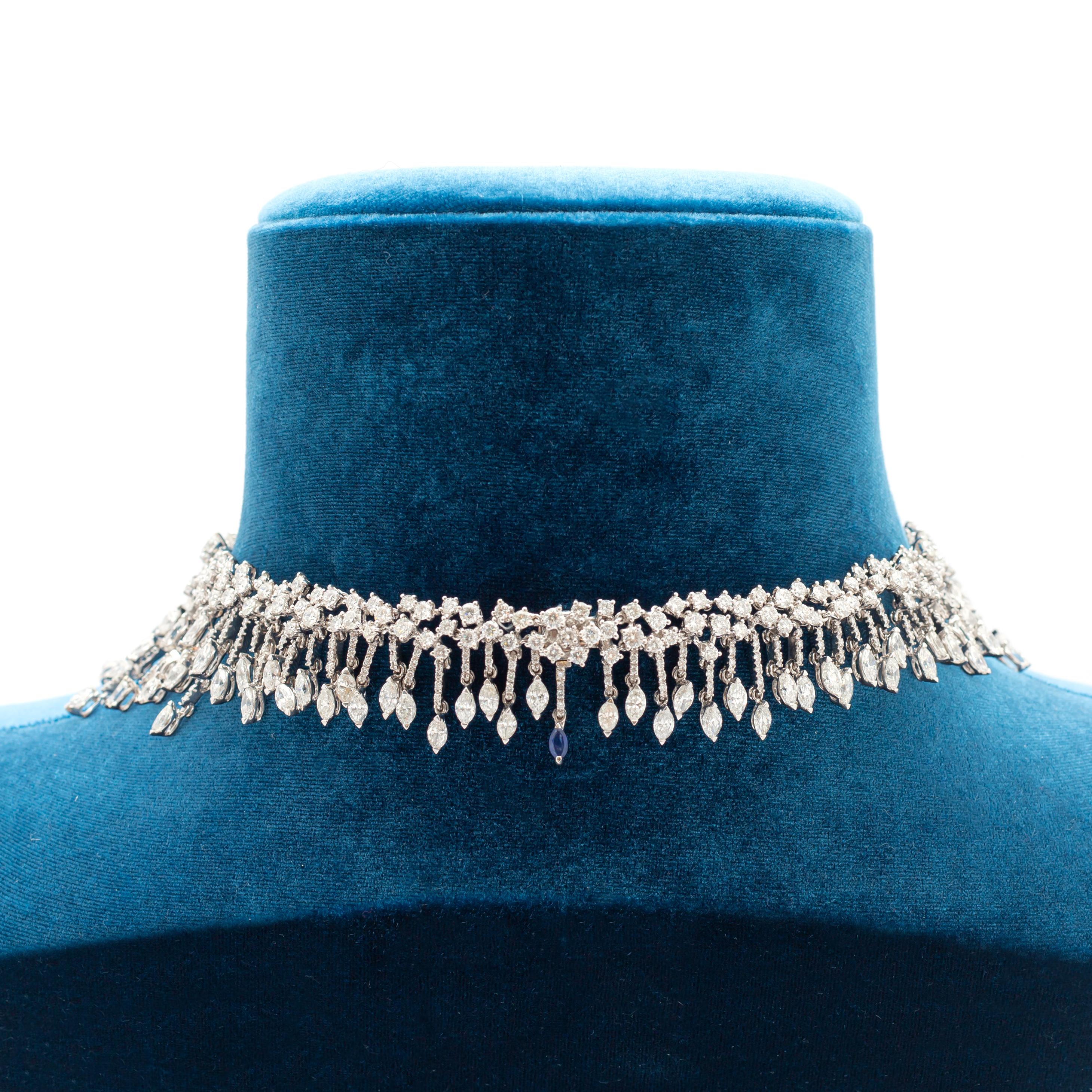 Diamant-Halskette im Zustand „Neu“ im Angebot in Geneva, CH