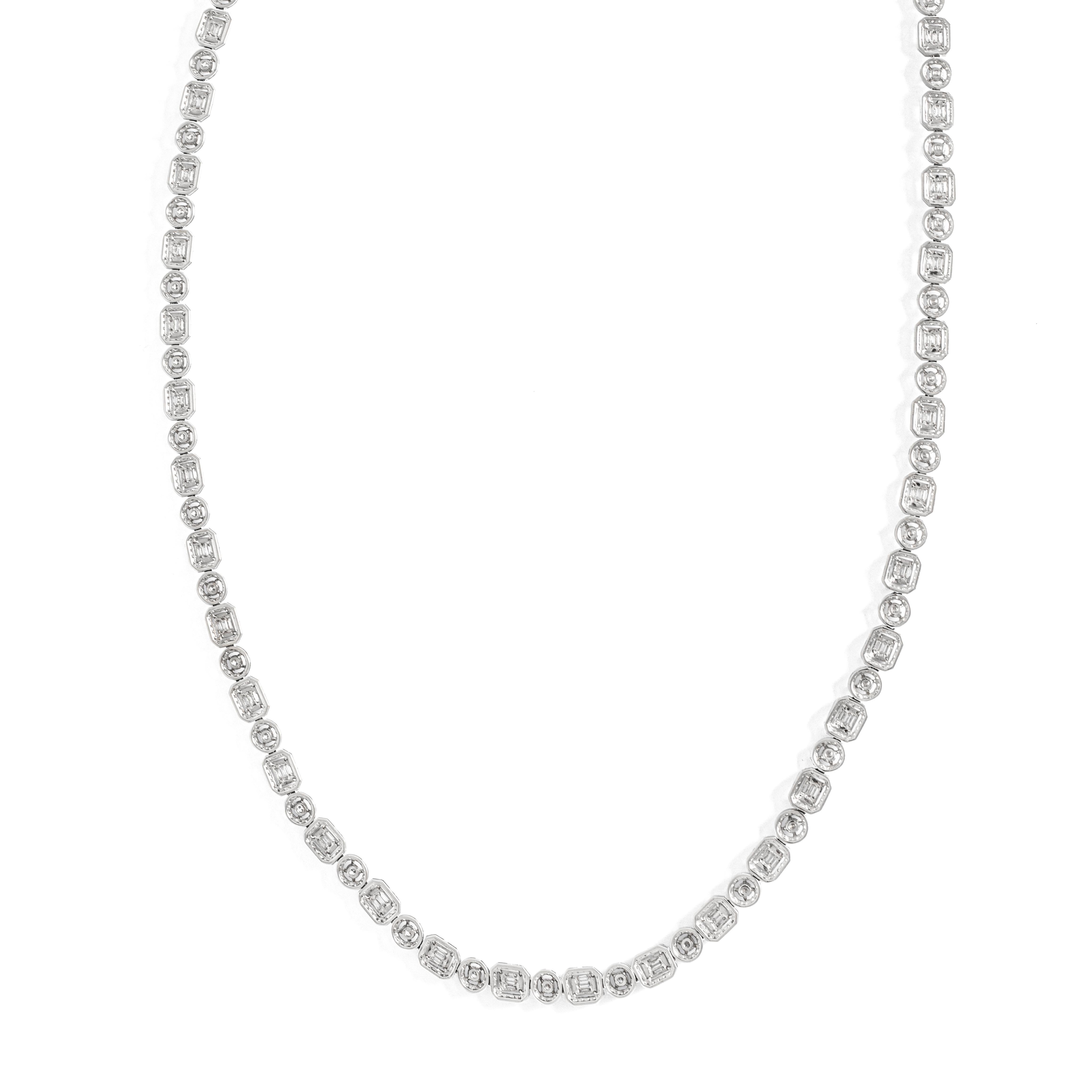 Women's Diamond Necklace For Sale