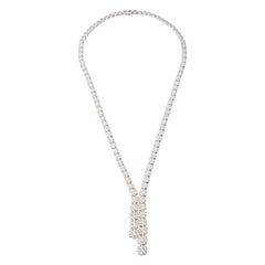18 Karat White Gold Diamond Necklace