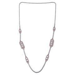 Collana con diamanti in oro 14k