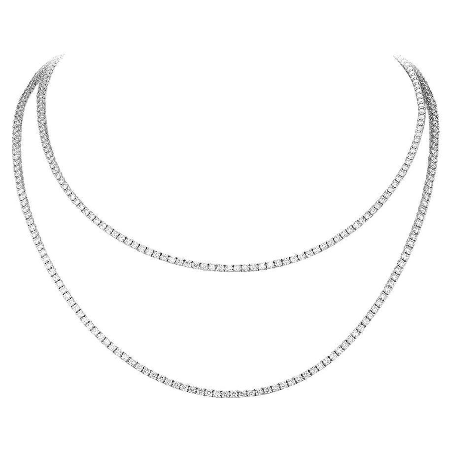 Louis Vuitton Star Diamond 18k White Gold V Dangle Pendant Necklace, Rare!  For Sale at 1stDibs