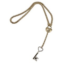 Collier de diamants Pendentif en forme de coeur Collier long en forme de pendentif 