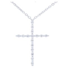 Diamond Necklace in 14K White Gold (0.1 ctw diamond)