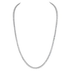 Collier de diamants en or blanc 14k