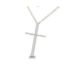 Collier en or jaune 14 carats avec diamants (0,1 ct. pt. diamant)