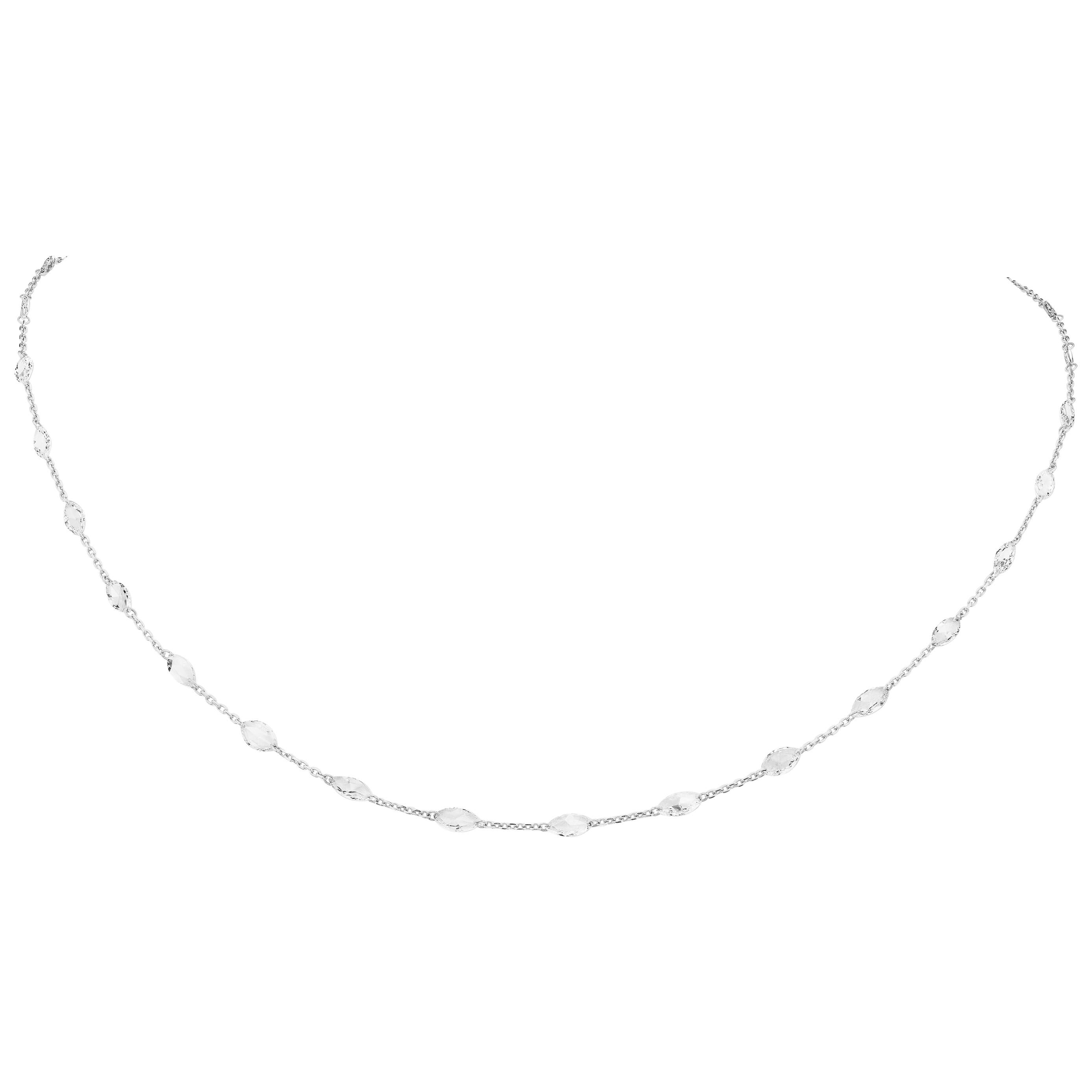 Diamond Necklace in 18 Karat White Gold