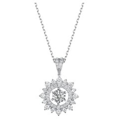 Diamond Necklace in 18 Karat White Gold