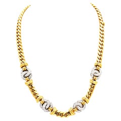 Diamant-Halskette aus 18 Karat Gold mit 1,7 Karat Diamanten