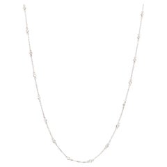 Diamant-Halskette aus 18 Karat Weißgold