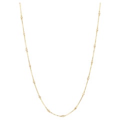 Diamant-Halskette aus 18 Karat Gelbgold