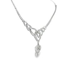 Halskette aus Platin mit Diamanten