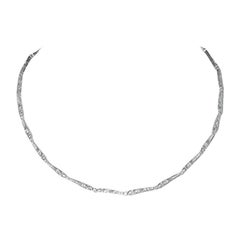 Diamond Necklace of Approximate 1.75 Carat, 18 Karat White Gold