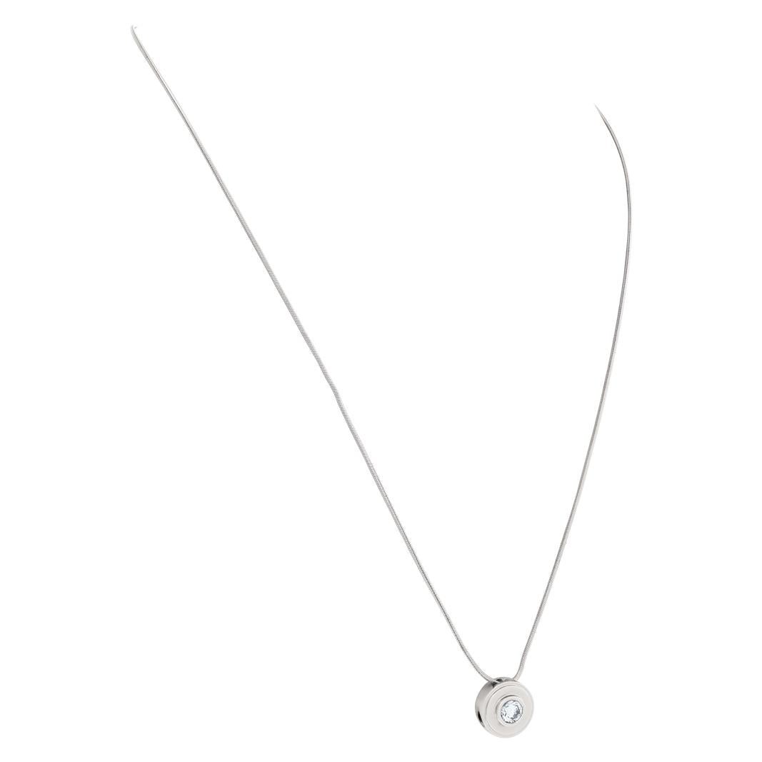 Diamond Necklace on 14k White Gold 