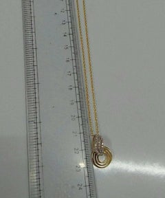 Diamond Round Designer Pendant Necklace in 14k Solid Gold