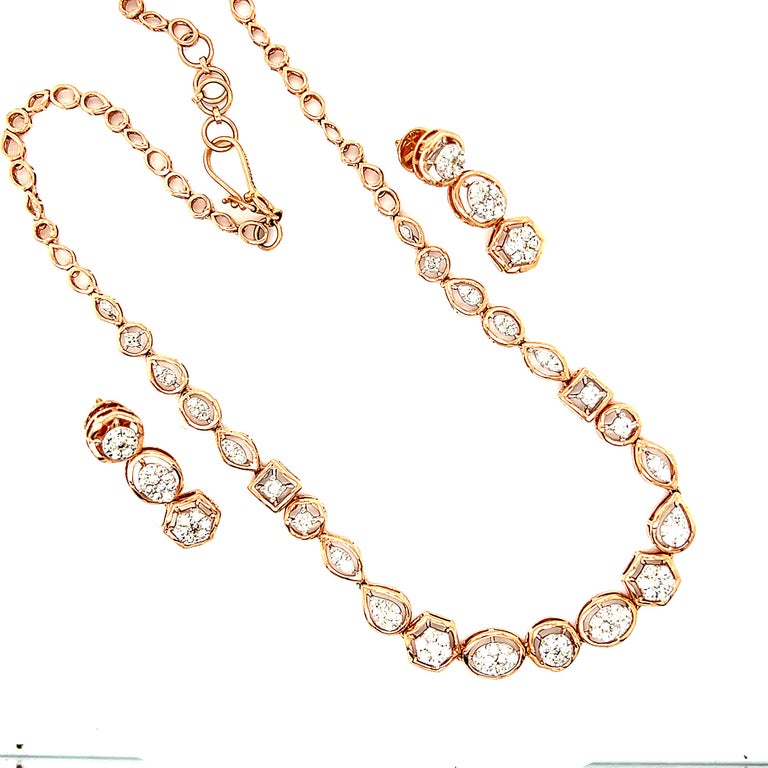 Diamond Necklace Set For Sale at 1stDibs