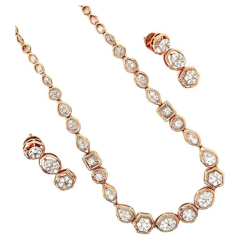 Diamond Necklace Set For Sale at 1stDibs