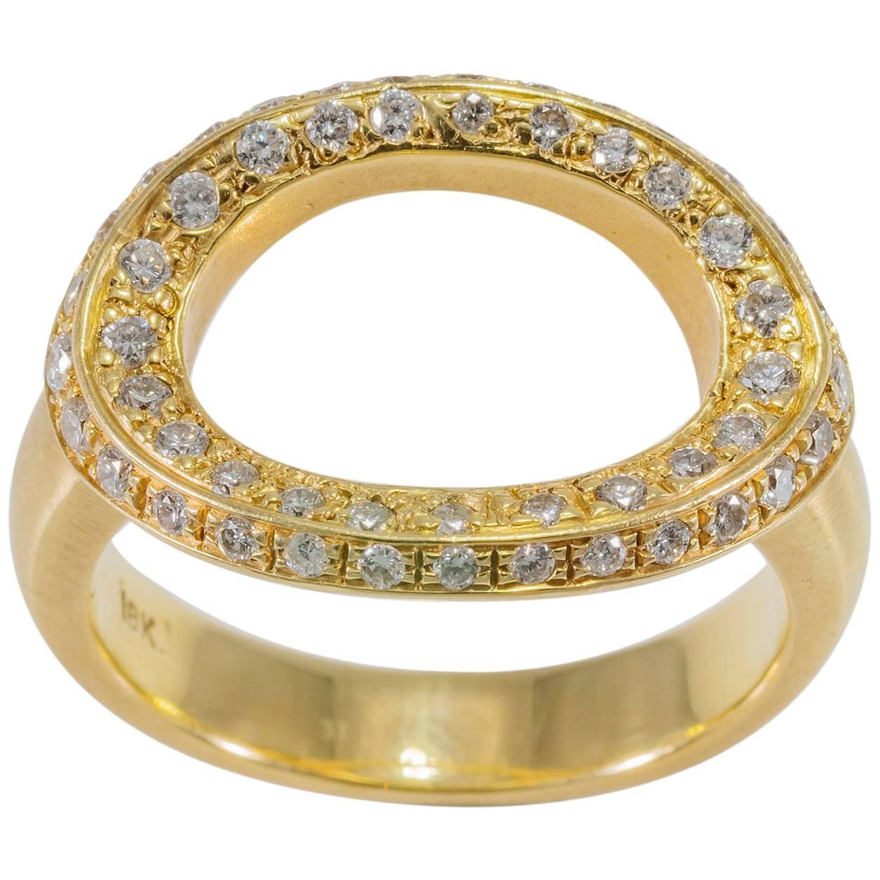 Anello "O" con diamante