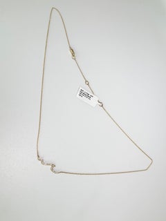 Diamond ocean wave pendant necklace 14KT gold surfing surf diamond pendant