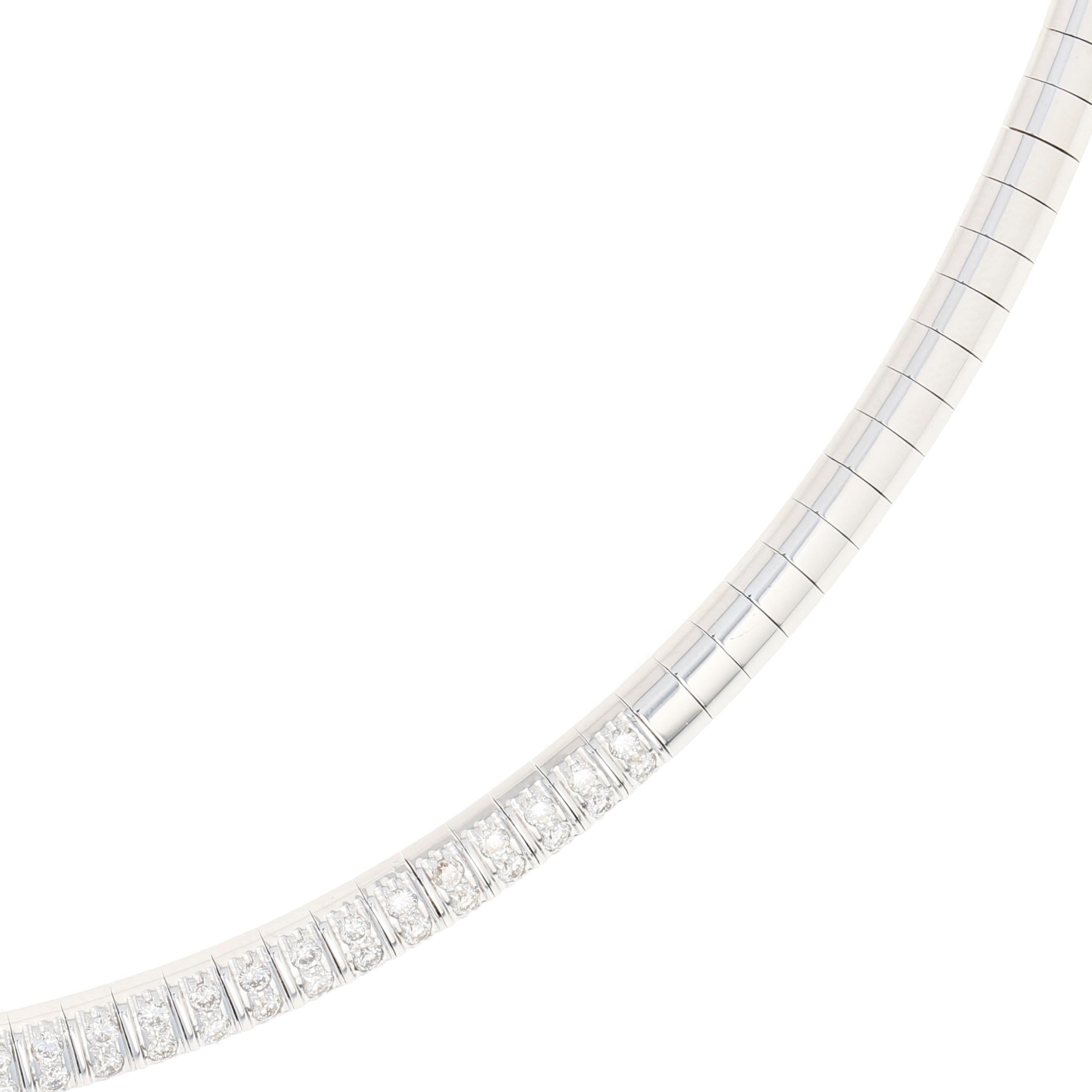 White Gold Omega Chain - 6 For Sale on 